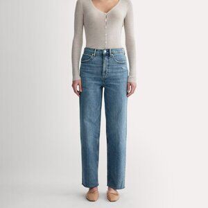 NWT Everlane Women's Way-High Jean in Distressed, Size 30, 27.5” Inseam